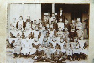 8b. Mt. Frome school. Joseph George 3rd row, 4th from R